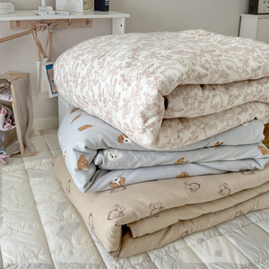 Couverture lavable en coton tricoté pour bébé Couette chaude amovible Couette douce et respirante pour berceau et chambre d'enfant - Product Image 1