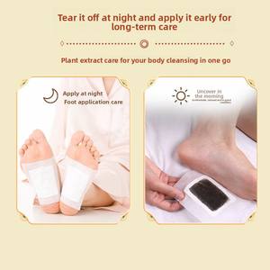 フットパッチ睡眠減量熱軽減解毒とストレス解消鍼治療用フットパッチ - Product Image 4