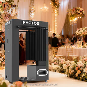 Cabine <span class=keywords><strong>photo</strong></span> portable rétro pour passeport en libre-service - Product Image 1