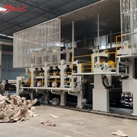Mesin Kertas Bergelombang Kawat Fourdrinier Kecepatan Tinggi 2880mm, Peralatan Pembuatan Kertas Dasar Bergelombang Otomatis Penuh
