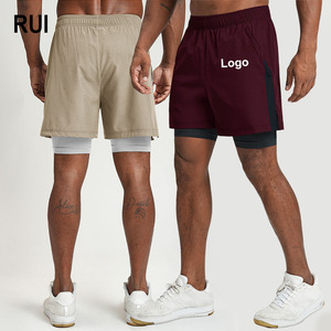 RUIQUWIN – Shorts de sport personnalisés pour hommes, respirants, anti-humidité, haute élasticité, écologiques, taille haute, avec bande latérale, pour la gym – Vente en gros - Product Image 1
