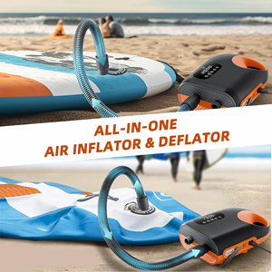 Compresor de Aire de Plástico de 20 PSI, Bomba Eléctrica Portátil para Tabla de Paddle Surf, Bomba SUP de 12 V CC con Conector para Automóvil, Monitor de Presión de <span class=keywords><strong>Neumáticos</strong></span> de 80 W para - Product Image 3