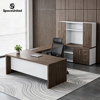Meubles de bureau de luxe SpaceUnited, bureaux de direction modernes en panneaux de particules