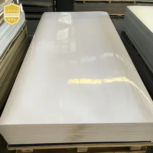 LESIFU papan laminasi HPL putih mengkilap harga Formica warna putih lembar laminasi