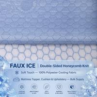 Tela de Hilo Teñido Ecológica y Transpirable, Tejido Grueso con Textura 3D, Enfriamiento Instantáneo, Jacquard con Diseño de Oso para Funda de Sofá