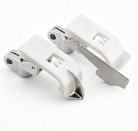 Pied presseur surjeteur T356K réglable à trois aiguilles et cinq fils pour ourlets et poignets, avec bords de positionnement en Téflon plastique