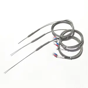 Sonda ultrafina tipo J, sensor de temperatura termopar tipo K, 2 cables, 1,5x150mm