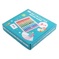 Jeu de société Montessori en bois pour la multiplication et l'addition, jouet éducatif, jeu de table mathématique