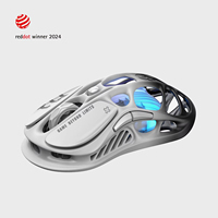 GravaStar Mercury M1 Pro Mouse Gaming Nirkabel, Sensor PAW3395DM 26.000 DPI, Paduan Magnesium, 5 Tombol yang Dapat Diprogram RGB