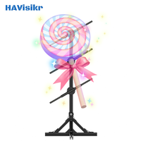 Nouveau ventilateur holographique 3D de 45 cm 2026, affichage mural 3D grand format 1x3, application Wi-Fi, projecteur publicitaire commercial à grande échelle