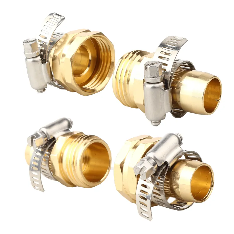 Bsp Koperen Water Tuin Connect Fitting Pijp Kraan Connector Messing Plug Pvc Fittingen Snelkoppeling Koppeling Slang Connectors