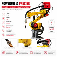 Robot de soudage FANUC d'occasion, 6 axes, charge utile de 3 kg, portée de 1437 mm, économique, pour soudage à l'arc, pièces automobiles, fabriqué au Japon