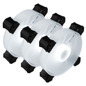 Aigo — boîtier ventilateur pour <span class=keywords><strong>PC</strong></span> de jeu 120mm, personnalisé, éclairage LED, blanc, RGB, DC 12V - Product Image 2