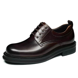 Chaussures Chelsea Derby polies rétro britanniques pour hommes, grande taille, style décontracté et formel, semelle épaisse respirante, toutes saisons - Product Image 6