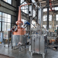 TW Professional Copper Pot Still Distiller-Équipement de distillation du whisky 100L avec colonne de cuivre (certifié CE/IECEX)