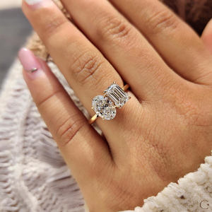 Impresionante Anillo de Diamante Ecológico Cultivado en Laboratorio, Chapado en Oro de 14K, 1-2 Ct, Certificado IGI, Joyería Clásica y Elegante para Compromiso y Boda - Product Image 2