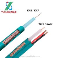 Câble coaxial standard du Maroc français KX6 KX7 KX8 avec la veste de PVC pour la caméra de télévision en circuit fermé