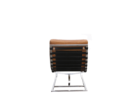 Chaise longue en cuir marron Antique en cuir véritable, nouvelle collection