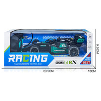 Voiture de course télécommandée Jacko Toys 27 MHz 1:18 4CH RC Formule 1 Speedster Jouet Rouge Noir Boîte Fenêtrée Cadeau Enfant