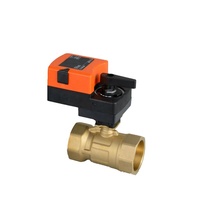 Vanne à boisseau sphérique motorisée à commande proportionnelle bidirectionnelle Winvall 0-10V/4-20mA en laiton pour le contrôle du débit d'eau