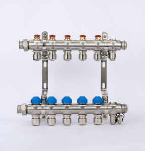 Collettore per <span class=keywords><strong>Riscaldamento</strong></span> <span class=keywords><strong>a</strong></span> <span class=keywords><strong>Pavimento</strong></span> in Acciaio Inox con Flussometro <span class=keywords><strong>a</strong></span> 2 3 4 5 Porte Sistema Idrico Durevole di Alta Qualità Zhejiang Kaibeili - Product Image 2