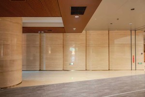 Travertino de rayas de grano de madera y agujeros naturales modernos-Material de construcción de alta calidad para decoración cocina comedor - Product Image 6