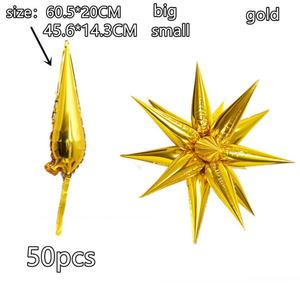 Wholesale 26/40 Inch Raindrop Cones Globos Exploding Explosive Star Ballons Helium Starburst Foil <b>Balloons</b> - Product Image 5