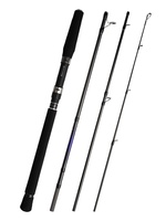 Canne à pêche portable de haute qualité 1,98 m/2,10 m/2,40 m en 4 sections, puissance H, pour leurres 10-68 g, 12-30 lb, eau douce et eau salée