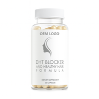 Capsules de vitamines pour cheveux sains et forts OEM, complément contre la perte de cheveux, bloqueur de DHT, biotine, complément de palmier nain pour adultes, végétalien