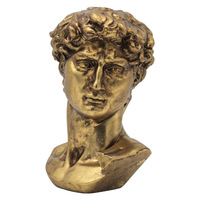 Statue de David en résine antique personnalisée, sculpture vintage en bronze, figurine grecque