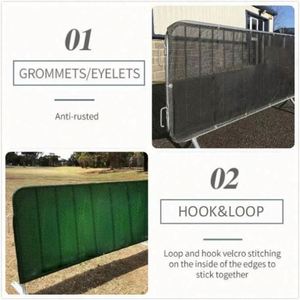 แผงกั้นฝูงชนแบบพกพาสำหรับงานกลางแจ้งและการควบคุมการจราจร ยี่ห้อแผงกั้นฝูงชนสำหรับคอนเสิร์ต - Product Image 5