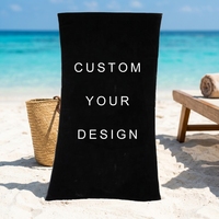 Serviette de plage en microfibre personnalisée à séchage rapide, sans sable, avec logo personnalisé, grandes serviettes de plage pour piscine et voyage