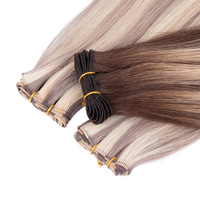 Extensions de cheveux humains naturels de qualité supérieure, ultra douces, tissées à la main, sans nœuds, sans perte de cheveux, sans couture