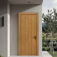Nouvelle Arrivée 2025 – Portes de Sécurité Semi-Évidées en Bois Imperméables au Design Moderne pour Chambre et Villa – Garantie 5 Ans