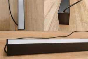 Indoor Linear LED <strong>Light</strong> Pendant <strong>Ceiling</strong> 20w 40w 60w Black <strong>Silver</strong> Surface Mount LED Linear <strong>Light</strong> - Product Image 5
