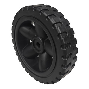 7 Inch <b>Plastic</b> Lawnmower <b>Wheels</b> With Rubber Tires For Agricultural Machinery 30kg Load Capacity - Product Image 1