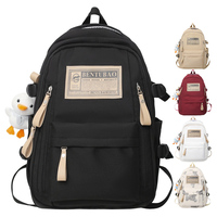 Sac à dos de voyage classique, durable, imperméable, couleur unie, grande capacité, sac à dos personnalisé pour le lycée