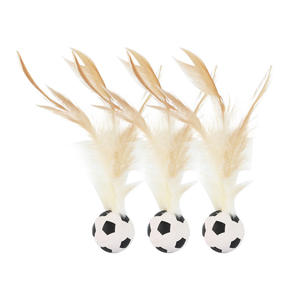 Xinle ลูกบอลขนไก่พลาสติกสำหรับ<span class=keywords><strong>แม</strong></span>วของเล่นที่มีขนแบบโต้ตอบเล่นด้วยตัวเองเป็น<span class=keywords><strong>ม</strong></span>ิตรกับสิ่งแวดล้อ<span class=keywords><strong>ม</strong></span> - Product Image 3