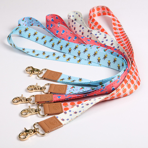Thermal Transfer Printed Eco-Friendly Lanyard Custom Logo Durable Polyester Strap J-Hook for Keys Accessories Promotional Gift