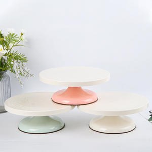 Outil de cuisson rond en plastique table tournante de gâteau table de montage lumière et stable plaque tournante moule à gâteau outils de cuisson de gâteau - Product Image 1