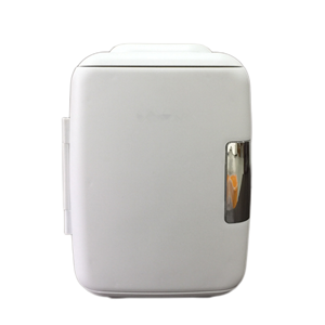 Venta caliente Color blanco PP Puerta de plástico Hogar Coche AC DC Uso <span class=keywords><strong>Mesa</strong></span> portátil 4L Refrigerador cosmético Mini <span class=keywords><strong>nevera</strong></span> - Product Image 3
