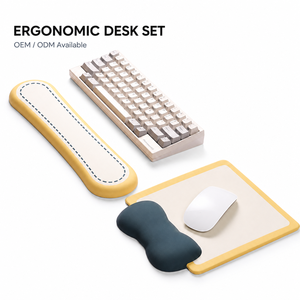 Juego de Reposamuñecas Ergonómico para Teclado y Ratón, Diseño ODM de Fábrica, Almohadilla de Soporte para Muñeca y Reposamuñecas para Ratón - Product Image 1