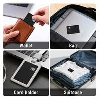 YG-AT03-PE Traceur Bluetooth ultra-fin format carte de crédit, étanche, localisateur intelligent pour portefeuille et sac à main
