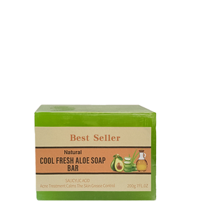 Jabón en Barra de Aloe Vera Fresco y Refrescante, Jabón Herbal Sólido para Limpieza Facial y Corporal, Limpieza Profunda para Todo Tipo de Piel, Suministro al por Mayor - Product Image 1