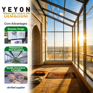Yeyon 2026 OEM Véranda adossée 4 saisons, Solarium, Cabane, Véranda résidentielle extérieure, Serre en verre, Véranda sur mesure - Product Image 1