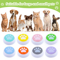 Boutons sonores enregistrables pour chiens, clairs et faciles à utiliser, pour la communication et l'entraînement des animaux de compagnie, jouets promotionnels, fonctionnant sur piles