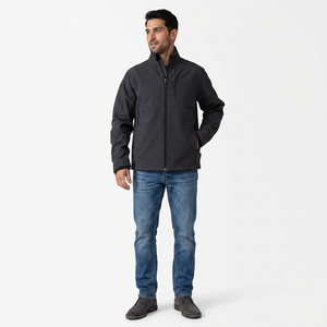High Quality <b>Top</b> Trending Latest Waterproof Breathable Windproof Outdoor Men's Wholesale Canvas Softshell Jacket Stand Collar - Product Image 1