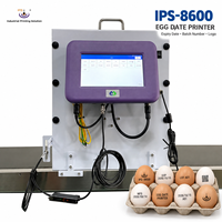 Machine de marquage d'œufs haute vitesse IPS-8600, imprimante jet d'encre automatique pour l'impression de date, numéro de lot et logo
