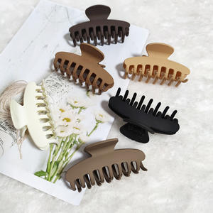 Yilibei Hot-Selling 9cm Haar klauen Multi-Zahn-Kiel Grab Claw Beliebte gefrostete bunte Frauen Haarschmuck Großhandel - Product Image 3