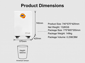 18KWh 51.2V 346Ah LiFePO4 Battery Built-in Smart BMS RS485 CAN <b>Energy</b> <b>Storage</b> Battery for Home Solar RV Off Grid Backup Power - Product Image 4